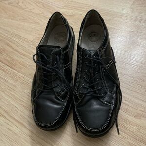 Women’s Waldlaufer Pro Activ Black Comofort Leather Oxford Shoes (Size 9) 🖤